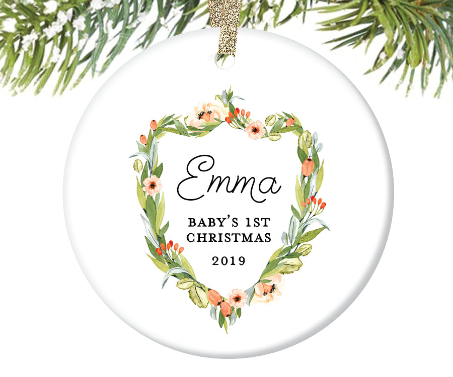 Baby's First Christmas Ornament, Personalized | 410