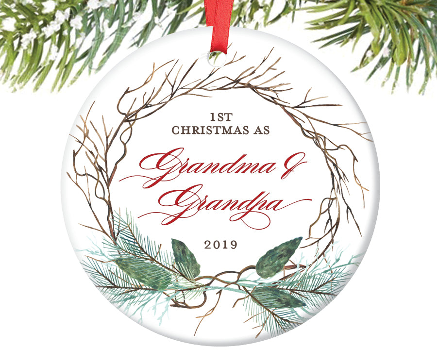 First Christmas as Grandma and Grandpa Ornament | 419