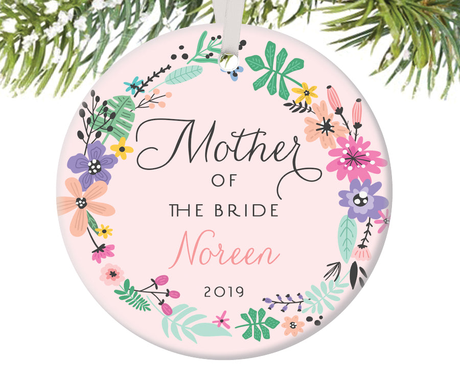 Mother of the Bride Christmas Ornament, Personalized | 458