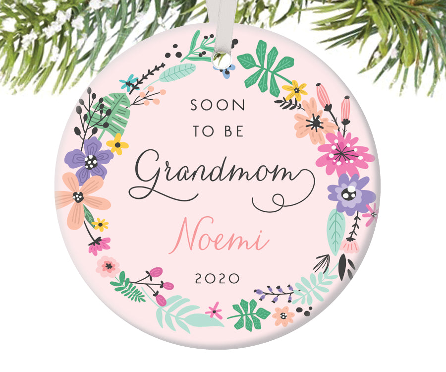 Soon To Be Grandmom Ornament, Personalized | 462