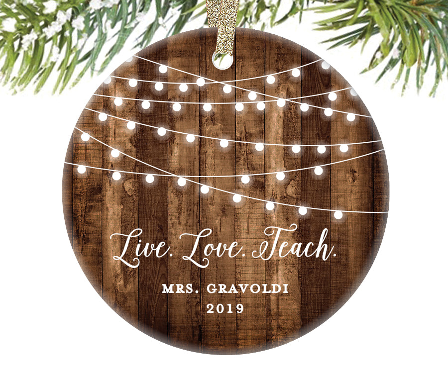 Christmas Ornament for Teacher, Personalized | 562