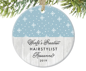 World's Greatest Hairstylist Christmas Ornament | 604