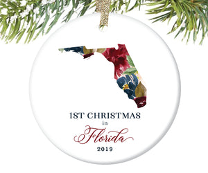 1st Christmas In Florida Christmas Ornament  |  626