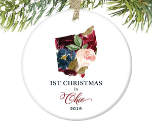 1st Christmas In Ohio Christmas Ornament  |  633