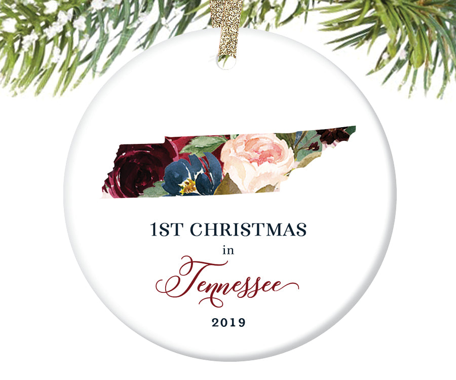 1st Christmas In Tennessee Christmas Ornament  |  640