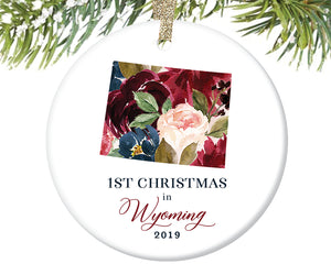 1st Christmas In Wyoming Christmas Ornament  |  648