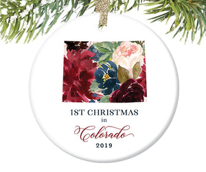 1st Christmas In Colorado Christmas Ornament  |  653