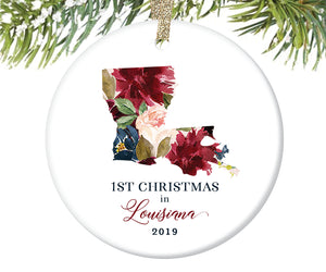 1st Christmas In Louisiana Christmas Ornament  |  661
