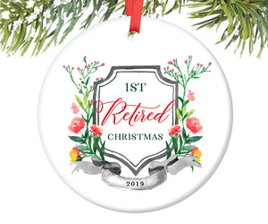 Retirement Christmas Ornament, Personalized | 676