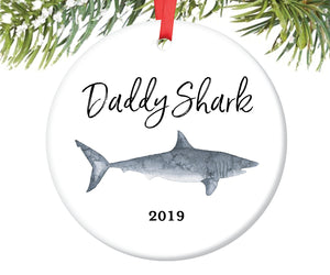 Daddy Shark Christmas Ornament | 696