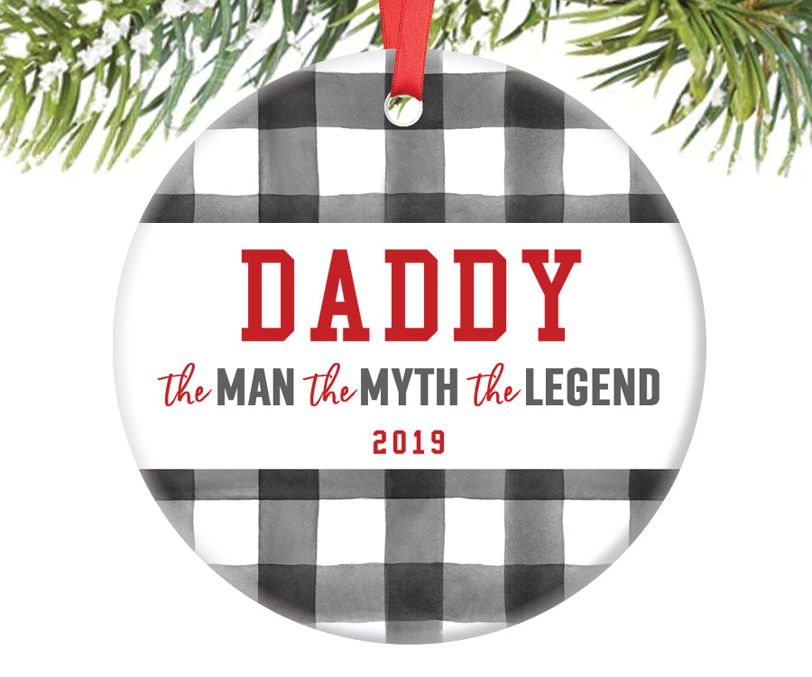 Daddy Man Myth Legend Ornament, Personalized | 709