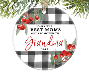 Promoted to Grandma Christmas Ornament, Personalized | 712