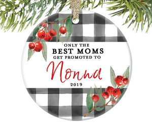 Promoted to Nonna Christmas Ornament, Personalized | 713