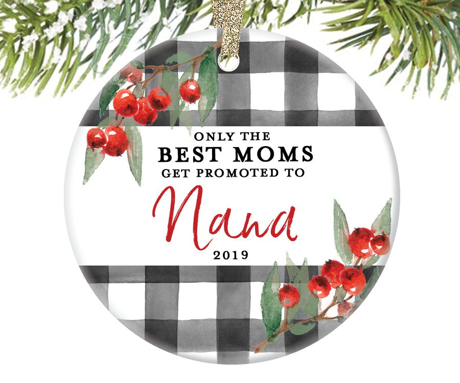 Promoted to Nana Christmas Ornament, Personalized | 714