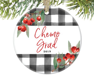 Chemo Grad Christmas Ornament, Personalized  |  718
