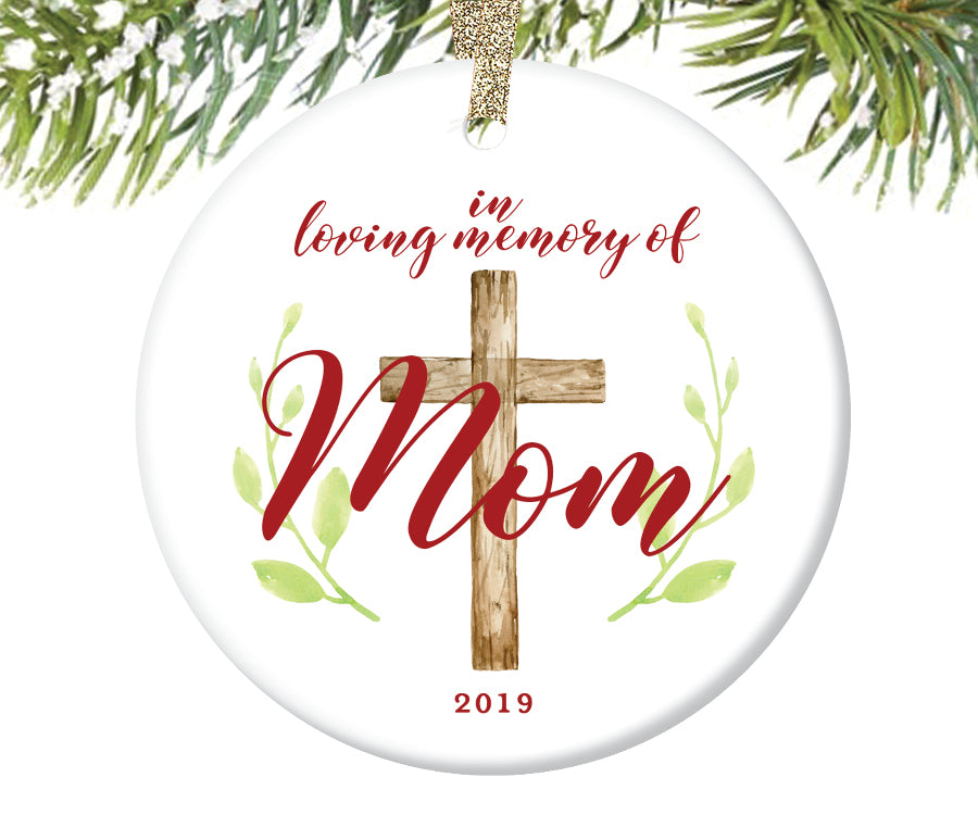 In Loving Memory of Mom Ornament, Personalized | 732