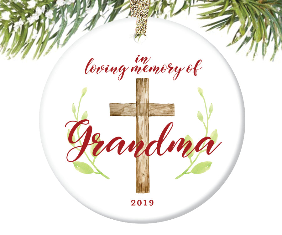 In Loving Memory of Grandma Ornament, Personalized | 733