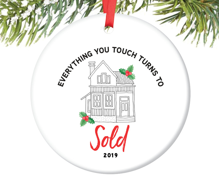 Real Estate Agent Ornament, Personalized | 736
