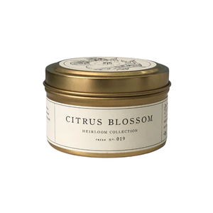 Citrus Blossom Gold Tin Candle