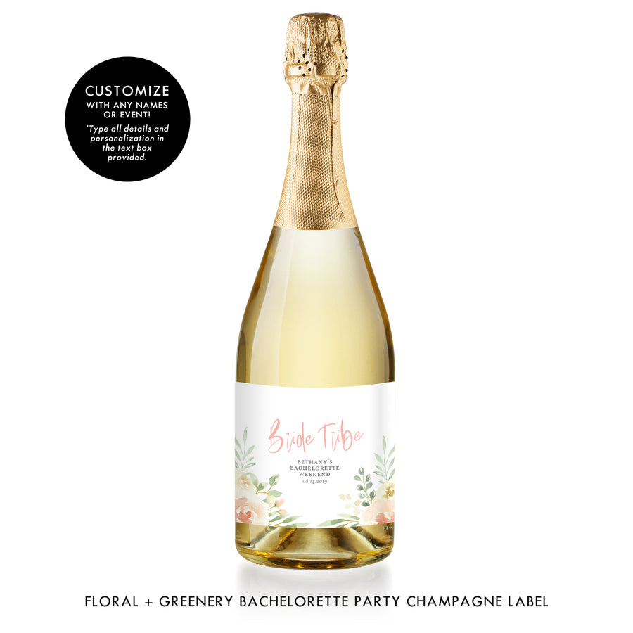 Bachelorette Party Champagne Labels