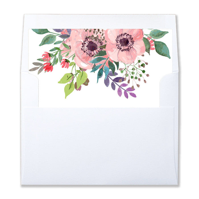 "Elise" Floral Envelope Liners