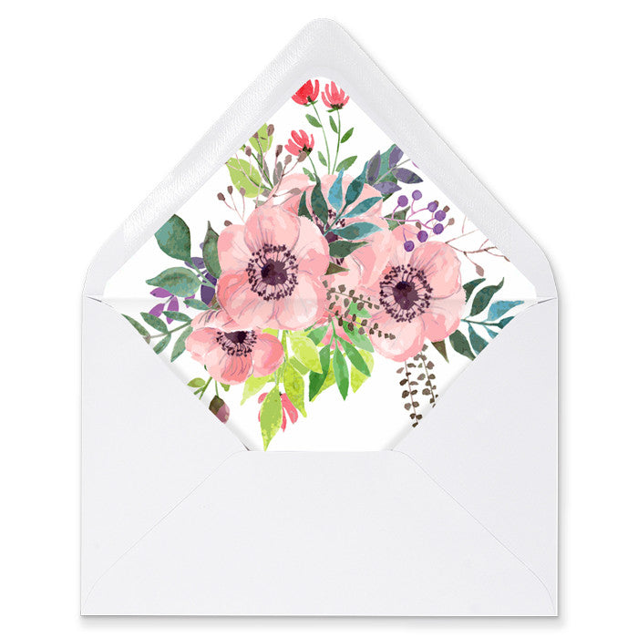 "Elise" Floral Envelope Liners