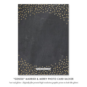 Chalk Newlywed Photo Card | Genese