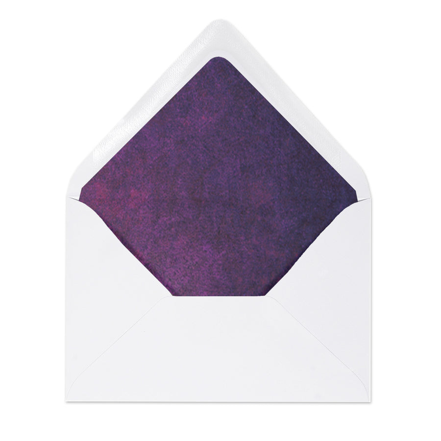 "Kim" Purple Watercolor Envelope Liners