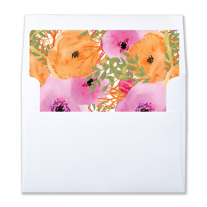 "Mady" Floral Envelope Liners