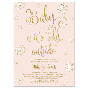 Baby It's Cold Outside Winter Baby Shower Invitation