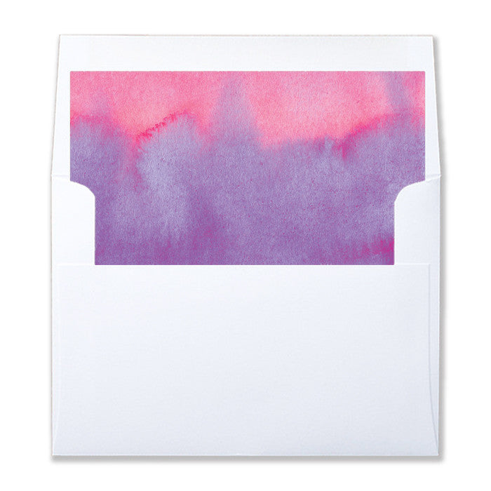 "Rosie" Pink Purple Ombre Envelope Liners