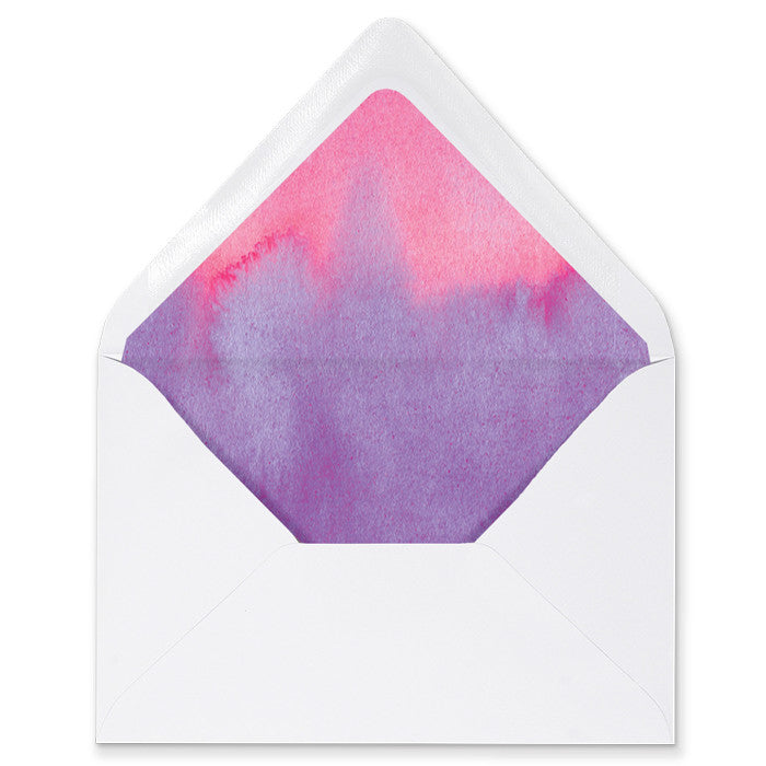 "Rosie" Pink Purple Ombre Envelope Liners