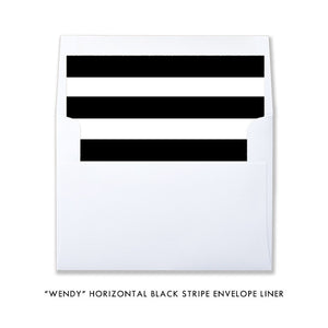 Elegant Classic Black and Silver Bridal Shower Invitation with a shimmer look, silver dots, and black and white stripes.