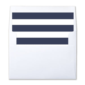 "Wendy" Navy Stripe Envelope Liners