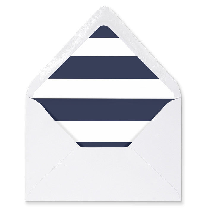 "Wendy" Navy Stripe Envelope Liners