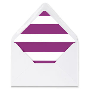 "Wendy" Purple Stripe Envelope Liners