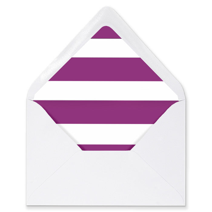 "Wendy" Purple Stripe Envelope Liners